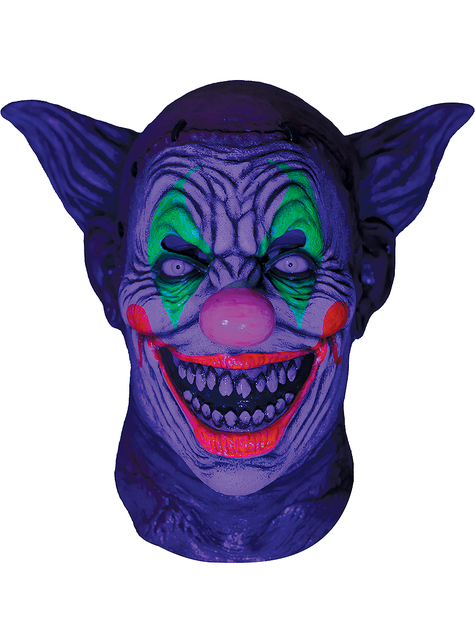 Masque clown fluo