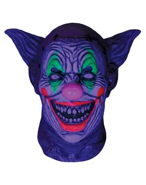 Neon Scary Clown Mask