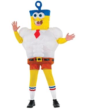 Dmuchany kostium Sponge Bob film męski