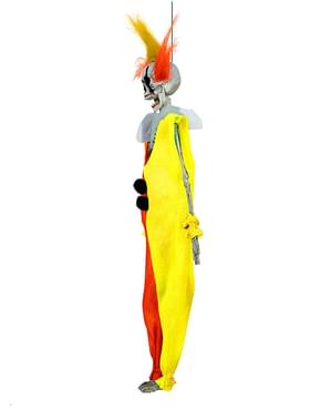 Figura colgante de payaso esqueleto
