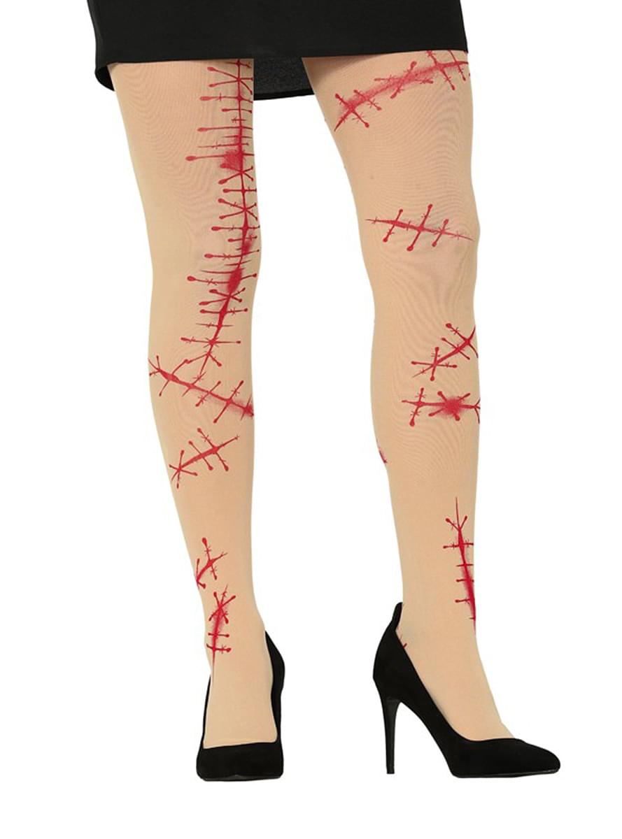 Strumpfhose mit Narben für Damen