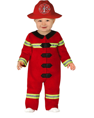 Costum de pompier pentru bebeluși