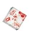 12 tovaglioli con macchie di sangue (33 x 33 cm)