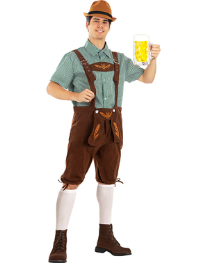 Oktoberfest kostume til mænd plusstørrelse