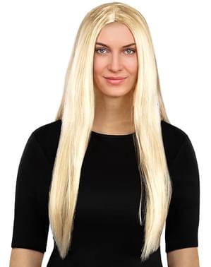 Перука блондинки, волосся довге і пряме