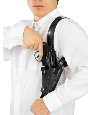 Gun Holster, Black, One Size, Wearable Costume Accessory for Halloween