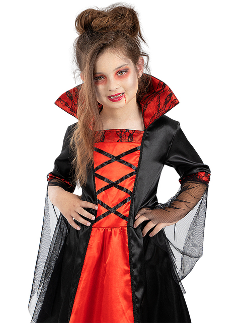 Disfraz de vampiresa para niña. Entrega 24h | Funidelia