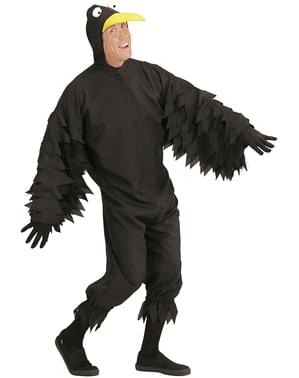Costum de corb nocturn pentru adult