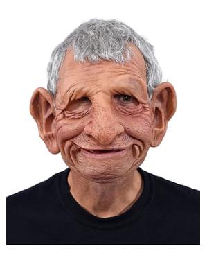 Máscara de idoso papa para adulto