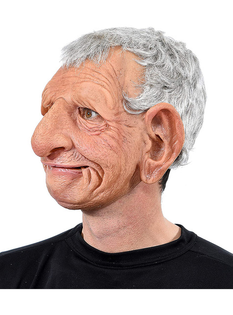 Máscara de anciano papa para adulto