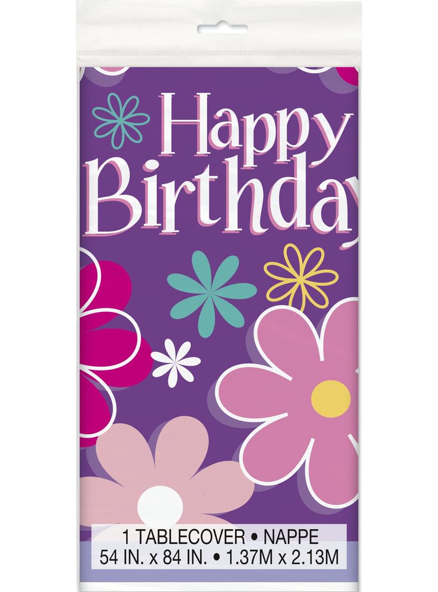 Happy Birthday gėlių stalas