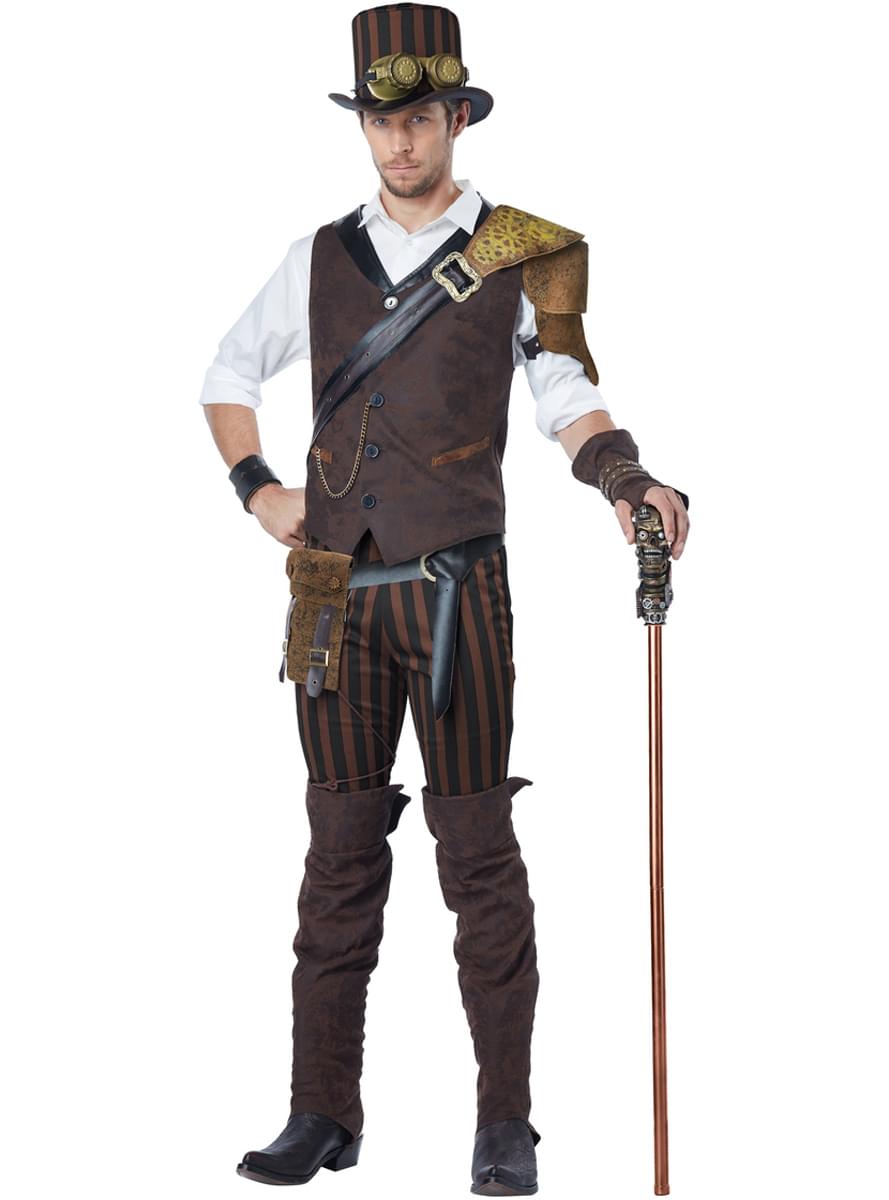 Steampunk Eventyrer Kostyme til Menn