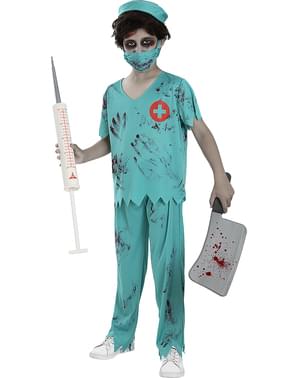 Disfraz de médico zombie para niño