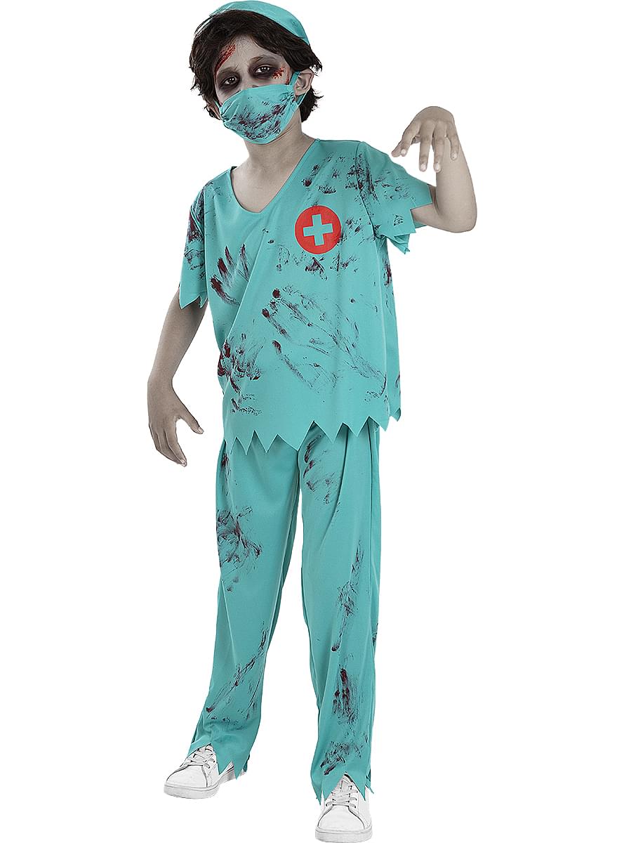 Læknisk zombikostumer fyrir drengi