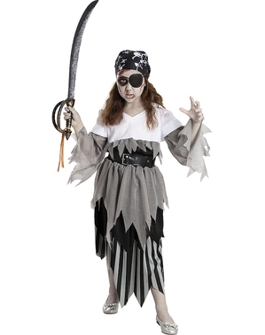 Zombi pirat kostum za deklice