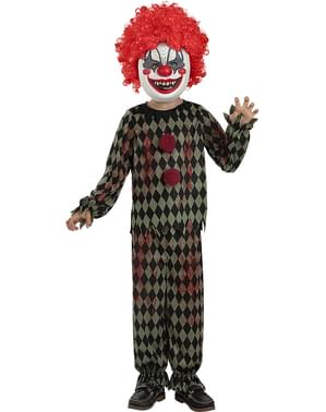 Луксозен страшен костюм на клоун за деца