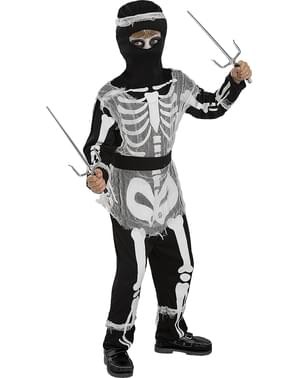 Zombi-skeleti-ninja kostüüm lastele