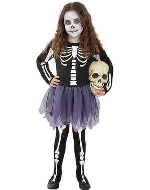 disfraz halloween esqueleto niña