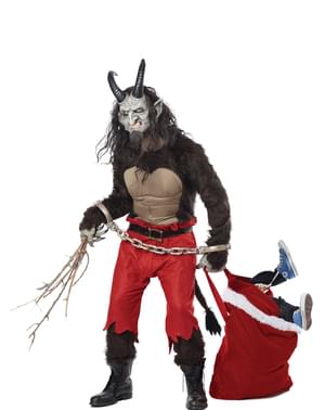 Erkekler Noel İblis Krampus Kostüm