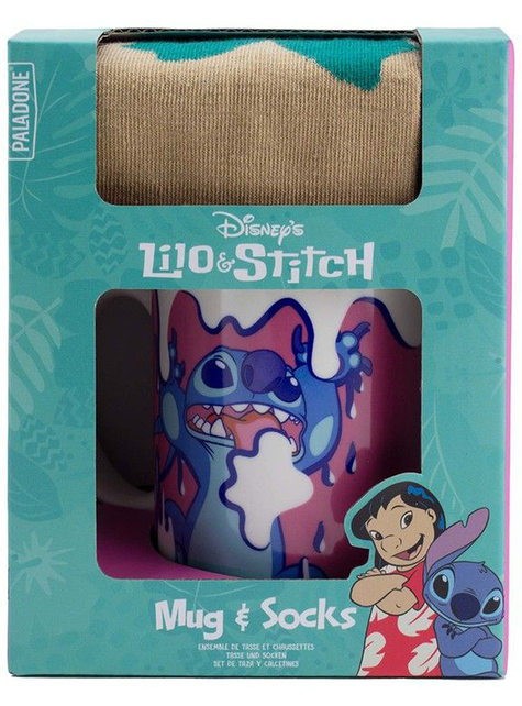 Taza y calcetines Stitch - Lilo & Stitc