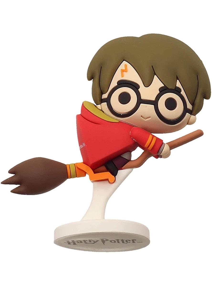 Harry Potter mit Nimbus Mini-Figur aus Gummi - Harry Potter