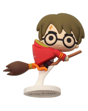 Gumová mini figurka Harry Potter s Nimbusem - Harry Potter