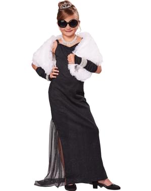 Disfraz de diva con diamantes para niña