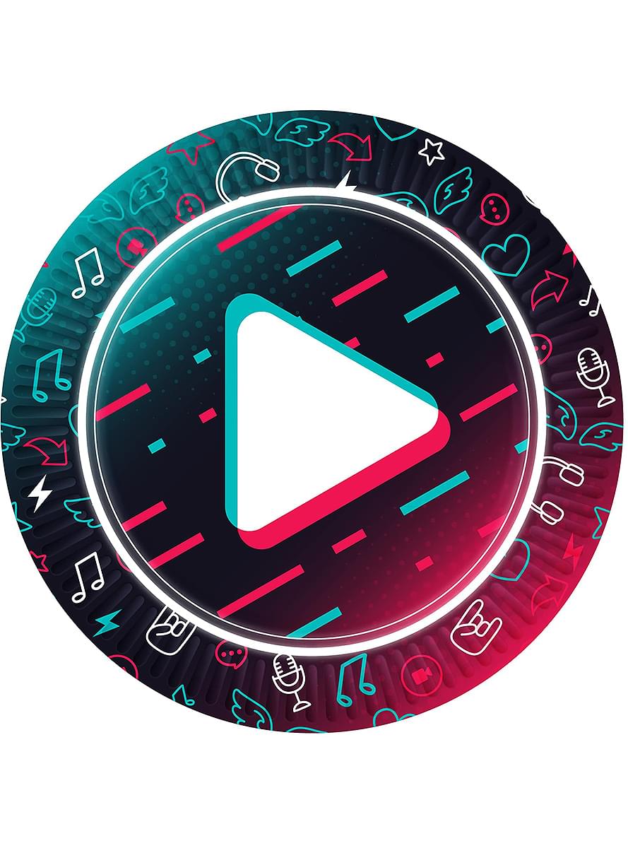 8 Tik Tok taldrikut (23 cm)