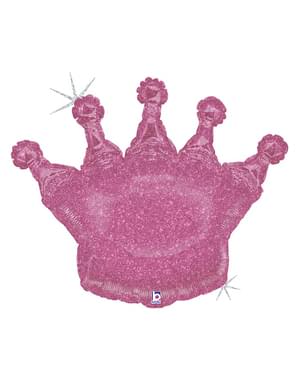 Balão de foil de coroa princesa