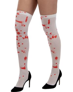 Meias-calças de sangue para mulher