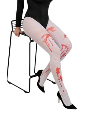 Blodig Zombie Tights til Dame