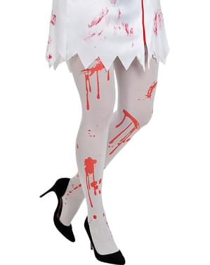 Blodige zombie strømpebukser til kvinder