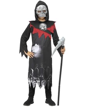 Deluxe Dark Grim Reaper Costume for Boys