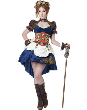 Déguisement Steampunk globe-trotter femme