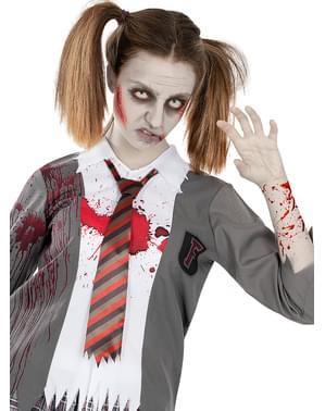 Zombie student kostyme til dame