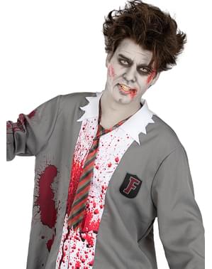 Disfraz de estudiante zombie para hombre