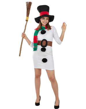 Дамски костюм на снежен човек
