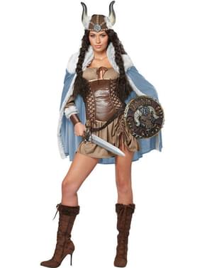 Fato de viking valente para mulher