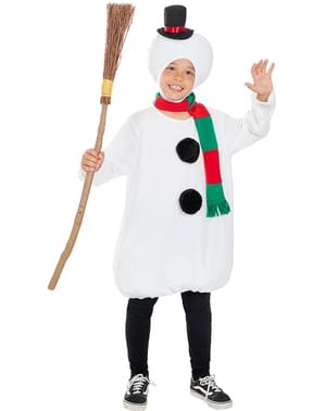 Disfraz de muñeco de nieve para niños