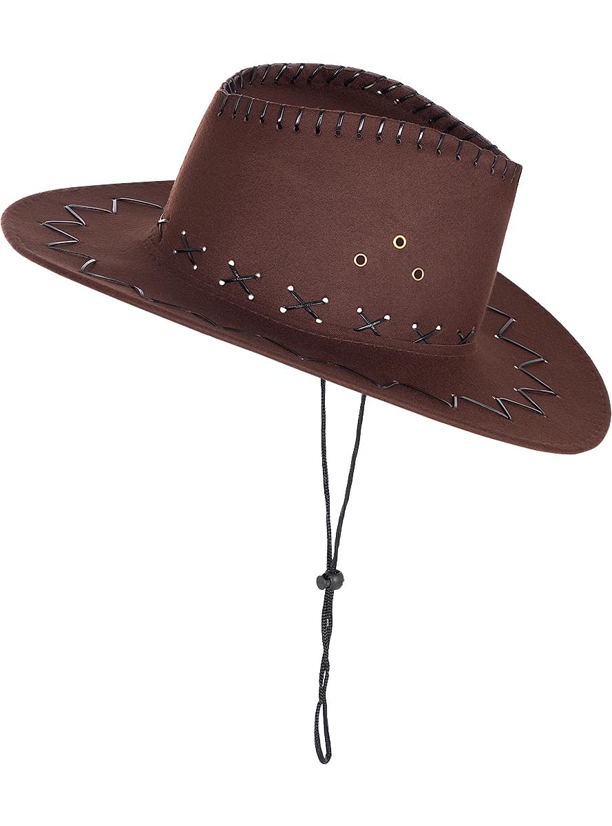 Cowboy Hut braun für Erwachsene