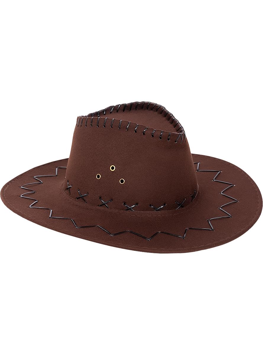 Brun cowboyhat til voksne