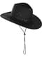 Sort cowboyhat til voksne