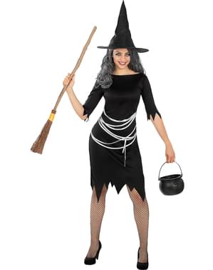 Donna 1 pezzo Costume Halloween monocolore Cappello da strega