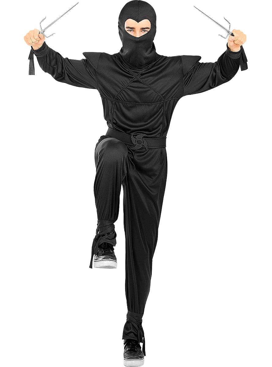Must ninja kostüüm täiskasvanutele