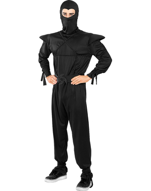 Ninja Kostuum Voor Volwassenen in Zwart