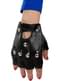 Black Punk Gloves for Adults