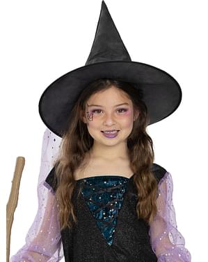 Cappello da Strega per Halloween con Ragnatela Colori Assortiti per Bambina  e Adulti 17197 Ciao