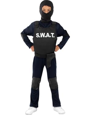 Disfraz de Soldado SWAT Musculoso negro para hombre