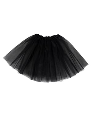 Dievčenská tylová sukňa tutu - čierna