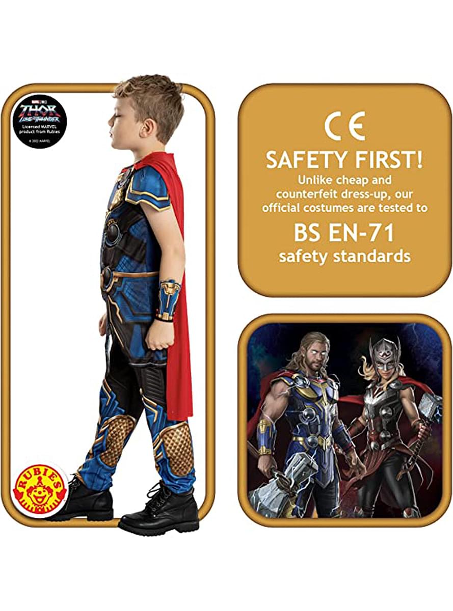 Maskeraddräkt Thor för barn deluxe - Love and Thunder